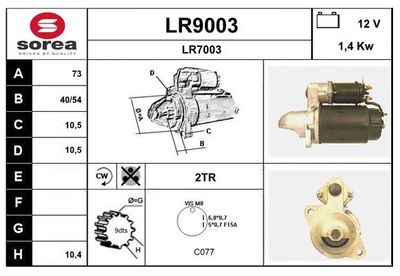 STARTER SNRA LR9003