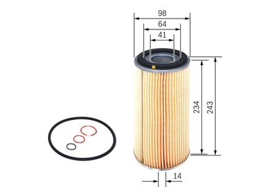 BOSCH Ölfilter