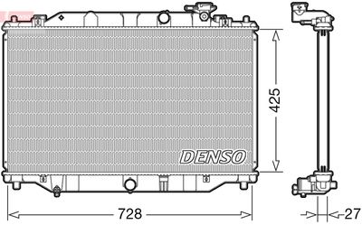 Радиатор, охлаждение двигателя DENSO DRM44040 для MAZDA CX-5