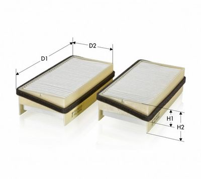 Фильтр, воздух во внутренном пространстве TECNECO FILTERS CK8914-2 для OPEL SINTRA