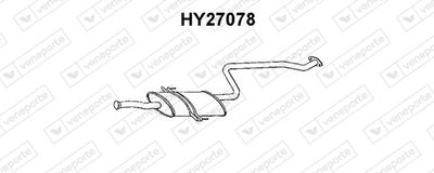 Средний глушитель выхлопных газов VENEPORTE HY27078 для HYUNDAI MATRIX