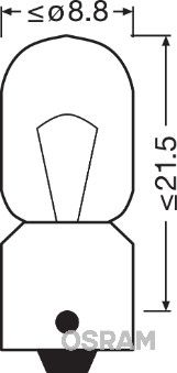 OSRAM Gloeilamp, kentekenplaatverlichting ORIGINAL (3893)