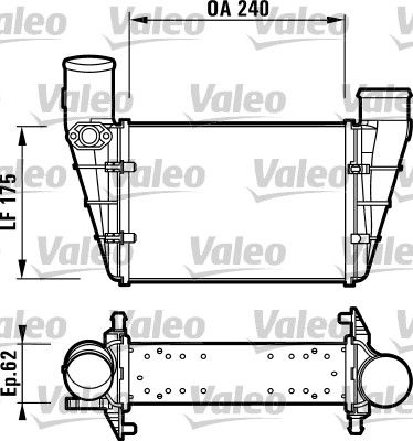 VALEO 817625 Інтеркулер для VW (Фольксваген_)