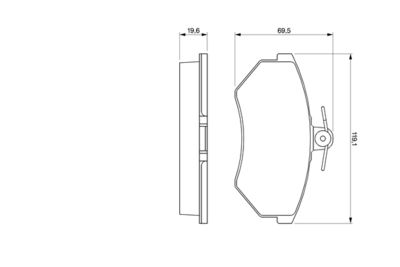 Brake Pad Set, disc brake 0 986 460 944