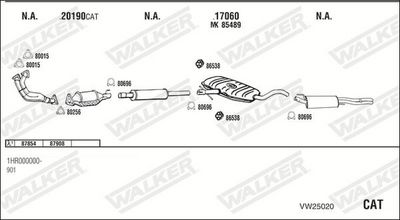 Изпускателна система WALKER VW25020