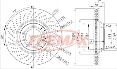 FREMAX BD-3320 Тормозные диски для DAF CF FA 400 FREMAX BD-3320 Тормозные диски для DAF CF FA 400