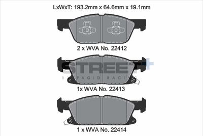 Sada brzdových destiček, kotoučová brzda PAGID Racing T8236SP2001