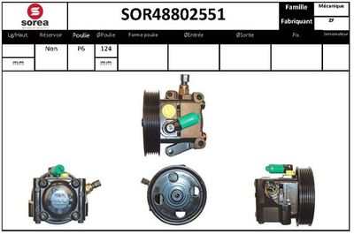 EAI SOR48802551 Насос гидроусилителя руля  для VOLVO V50 (Вольво В50)