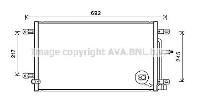 PRASCO AI5387 Радиатор кондиционера для AUDI A4 B7 (8EC) RS4 quattro