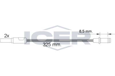 ICER 610184 E C Датчик износа тормозных колодок  для RENAULT (Рено)