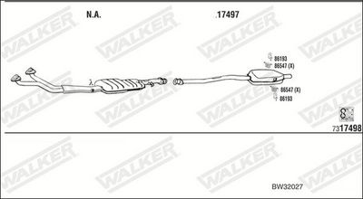 Изпускателна система WALKER BW32027