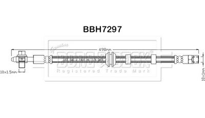 спирачен маркуч BORG & BECK BBH7297