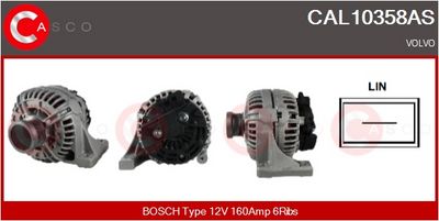 GENERATOR / ALTERNATOR CASCO CAL10358AS
