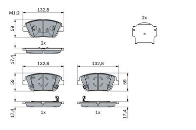 Brake Pad Set, disc brake 0 986 494 984