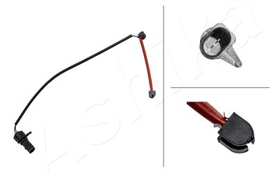 Výstražný kontakt, opotřebení obložení ASHIKA BPW-185
