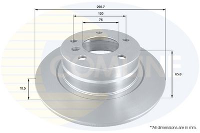спирачен диск COMLINE ADC1730