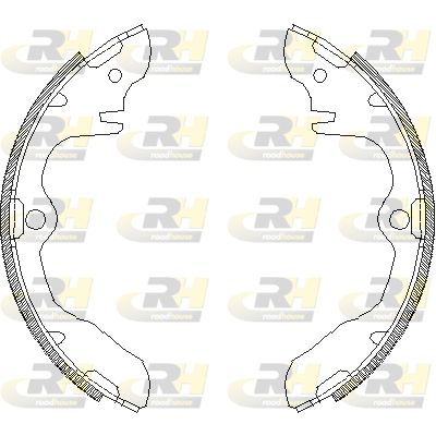 Комплект тормозных колодок ROADHOUSE 4339.00 для ASIA MOTORS ROCSTA