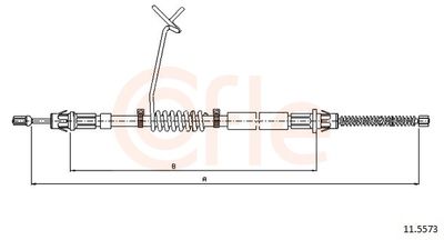 Cable Pull, parking brake 11.5573