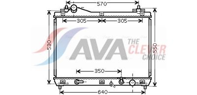 Radiateur, refroidissement du moteur AVA Clever Choice