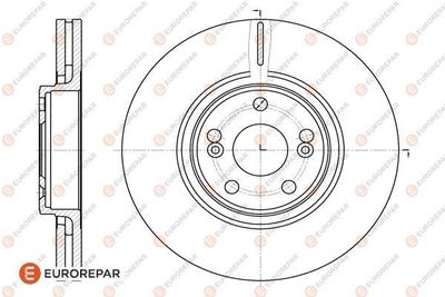 Тормозной диск EUROREPAR 1618887980 для RENAULT ESPACE