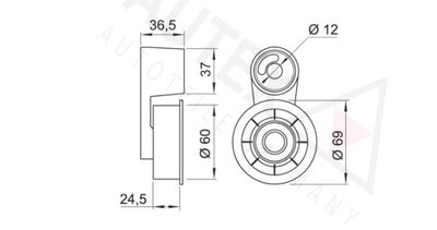ROLA INTINZATOR CUREA DISTRIBUTIE AUTEX 641505 1