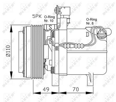 KOMPRESSOR KLIMAANLAGE NRF 32490 4