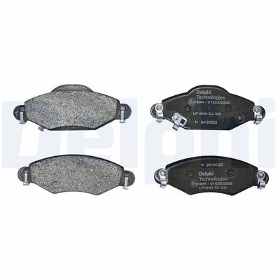 Remblokken set Voor , past: TOYOTA COROLLA VERSO, YARIS, YARIS VERSO 1.0-2.0D 04.99-11.05