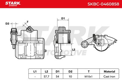 спирачен апарат STARK SKBC-0460858