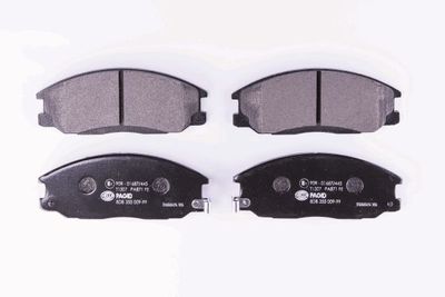 Комплект тормозных колодок, дисковый тормоз HELLA 8DB 355 009-991 для SSANGYONG ACTYON