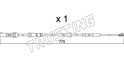 TRUSTING SU.361 Датчик износа тормозных колодок  для BMW X4 (Бмв X4)