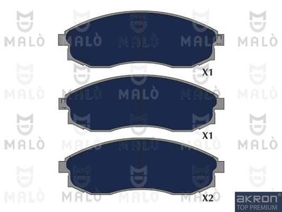 Комплект тормозных колодок, дисковый тормоз AKRON-MALÒ 1051244 для MITSUBISHI L200