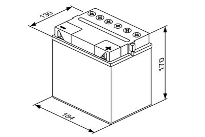 STARTERBATTERIE BOSCH 0092M4F540 4