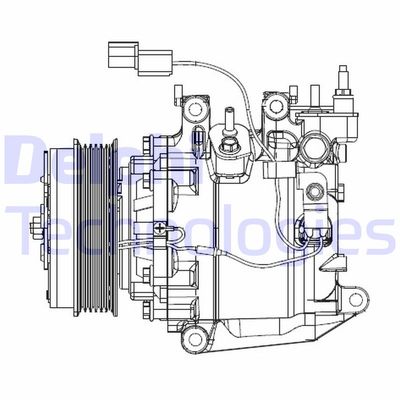 Kompressor, klimatanläggning DELPHI CS20503