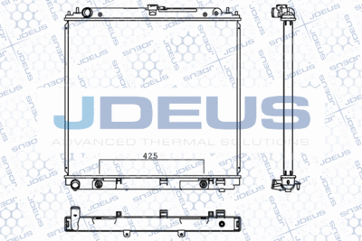 Радиатор, охлаждение двигателя JDEUS M-0190340 для NISSAN PATHFINDER