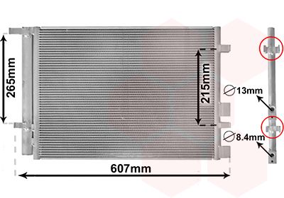 VAN WEZEL Condensor, airconditioning (82005244)