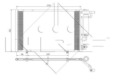 Condenser, air conditioning 350396