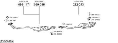 SISTEM DE ESAPAMENT BOSAL SYS00529