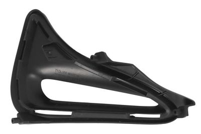 Voorbumper afdekking Voor Links (VS-versie, met mistlampgaten, zwart glanzend, LE) past: TOYOTA COROLLA SDN E17 07.16-12.18