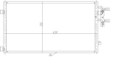 CONDENSATOR CLIMATIZARE NRF 350467