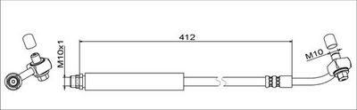 спирачен маркуч METZGER AUTOTEILE 4111356