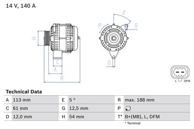 Alternator 0 986 080 380