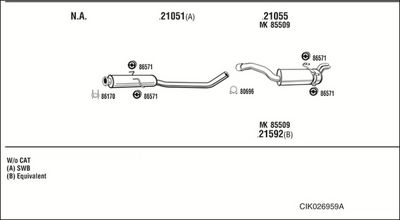SISTEM DE ESAPAMENT WALKER CIK026959A