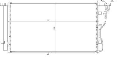 CONDENSATOR CLIMATIZARE NRF 350486 5