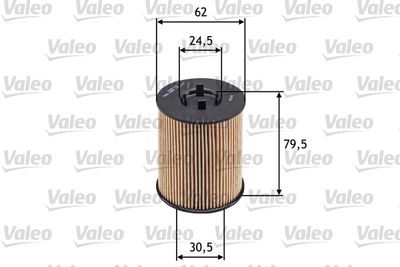 Масляный фильтр VALEO 586539 для CADILLAC CTS
