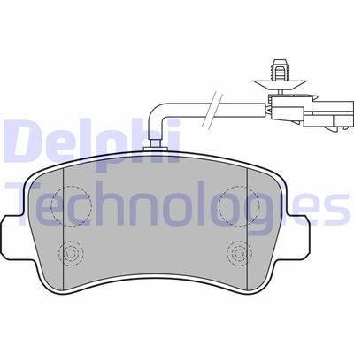 Комплект тормозных колодок, дисковый тормоз DELPHI LP2191 для NISSAN NV400