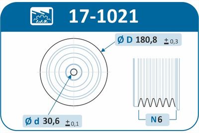 Remenica, kľukový hriadeľ IJS GROUP 17-1021