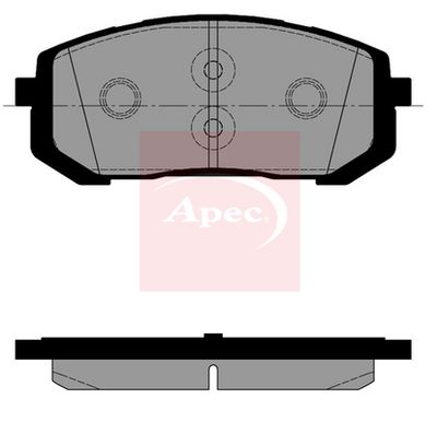 APEC Brake Pad Set, disc brake PAD2589