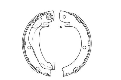 Kavo Parts Комплект барабанных колодок