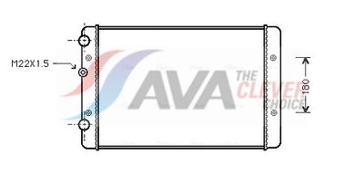 радиатор, охлаждане на двигателя AVA Clever Choice VNA2131