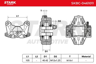спирачен апарат STARK SKBC-0461011